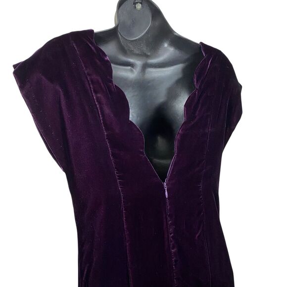 Vtg 80s Patty O’Neil Velvet Dress Womens 6 Purple Whimsigoth Witchy USA Made - Picture 12 of 16